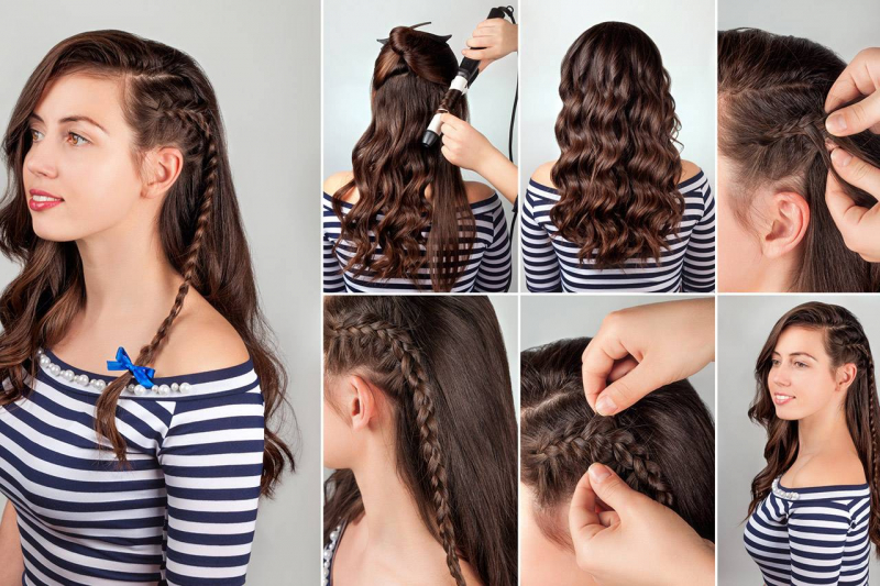 Быстрые прически на длинные волосы своими руками: 10 простых уроков